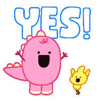 Sure Thing Yes Sticker by DINOSALLY