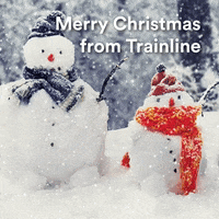 merry christmas GIF by trainline