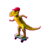 T-Rex Fun Sticker by Xinanimodelacra