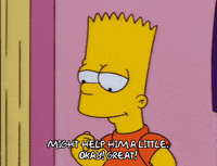 bart simpson shrug GIF