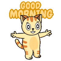 Good Morning Hello Sticker by My Girly Unicorn & friends