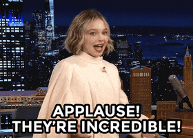 Applause GIF by The Tonight Show Starring Jimmy Fallon