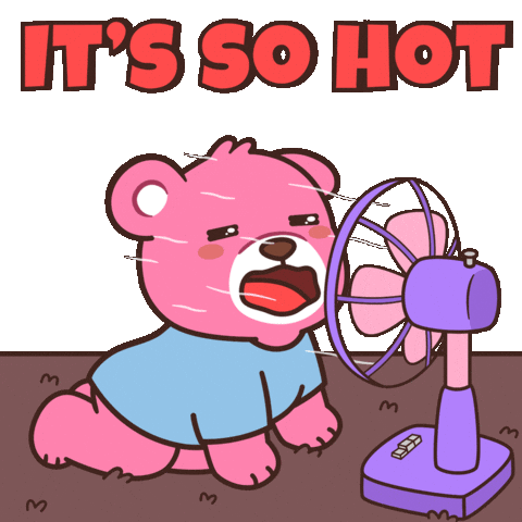 Sweating Teddy Bear Sticker by BEARISH