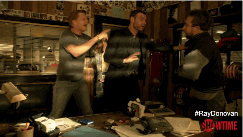 ray donovan fight GIF by Showtime