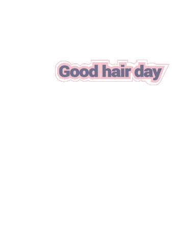 Good Hair Day Sticker by Hairsharkuk