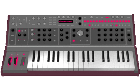 Keyboard Synth Sticker by Bax Music