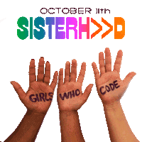 stand up hands Sticker by Girls Who Code