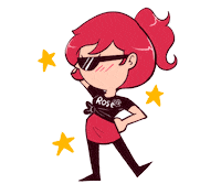 Girl Posing Sticker