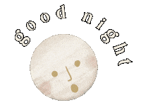 Good Night Face Sticker