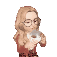 Coffee Time Girls Sticker