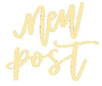 New Post Calligraphy Sticker