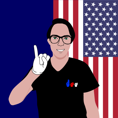 American Usa GIF by Salvador Sanchez Artist