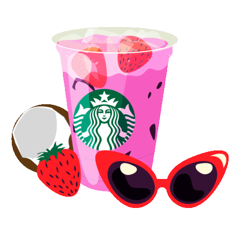 Starbucks_FR giphyupload summer soleil vacances Sticker