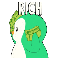 Flexing Make It Rain Sticker by Abster