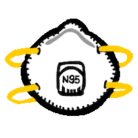 Mask Fighting Sticker