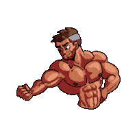 diegoibarratrevio anime pixel pixelart fitness Sticker