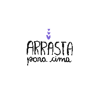 nabeliartes lettering drag arrasta arrasta para cima Sticker