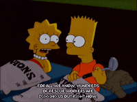 scared bart simpson GIF