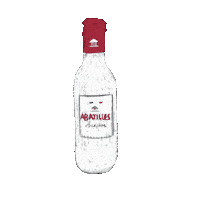 source_des_abatilles red water rouge abatilles Sticker