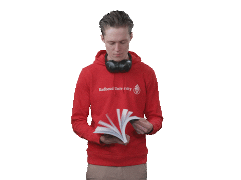 Focus Studying Sticker by Radboud University