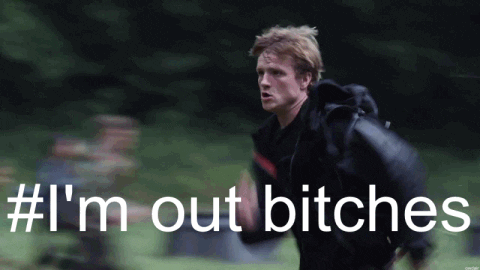 the hunger games running GIF