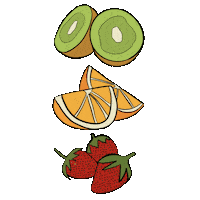 Orange Fruit Sticker