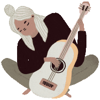 Sad Girl Waiting Sticker by MAJASBOK