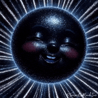 Full Moon Bling GIF by TresorsDuMonde.ca