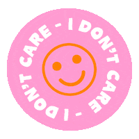 I Dont Care Sticker by Moli Fernyx