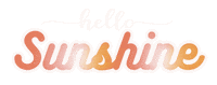 Sunshine Hello Sticker