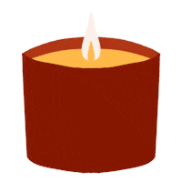 Relax Candle Sticker