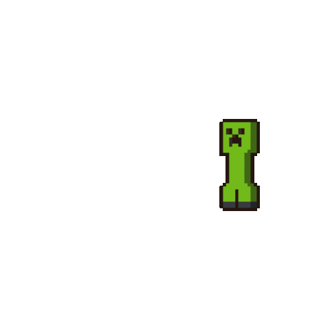 RandomPixels giphyupload minecraft boom creeper Sticker