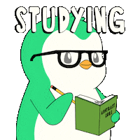 Penguin Learn Sticker by Abster