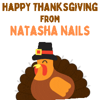 Thanksgiving Turkey Sticker by NATASHA NAILS