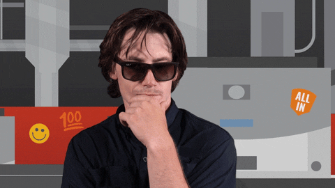 Thinking About It GIF by StickerGiant