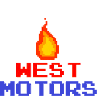 westmotorsby fire burn westmotors Sticker