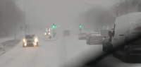 Powerful Blizzard and Wind Hit Rekjavik, Iceland