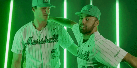 Baseball Ball GIF by Marshall University Athletics