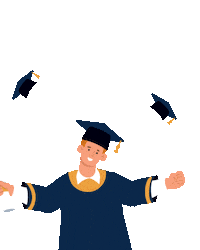 inuni education student accepted study abroad Sticker
