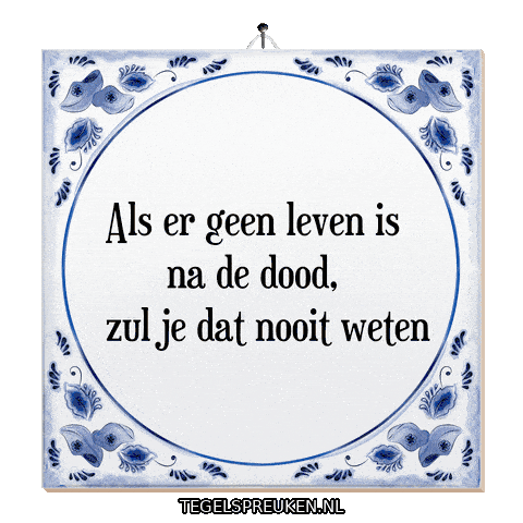 Humor Reflectie Sticker by Tegelspreuken.nl