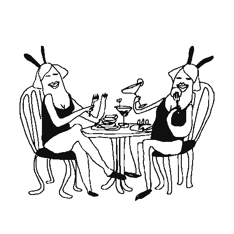 SokRaflaamo giphyupload venn ravintola viiniä ja ystäviä Sticker