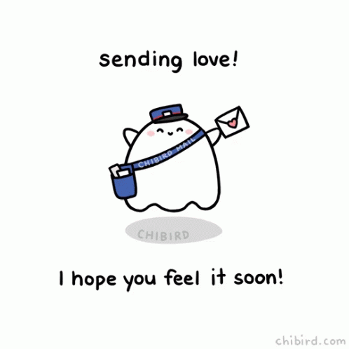 Sending Love Virtual Hug GIF
