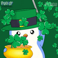 St Patricks Day Penguin GIF by Pudgy Penguins