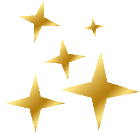 Gold Sparkle Sticker