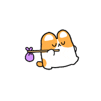 Puppy Go Sticker