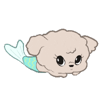 Dog Fish Sticker