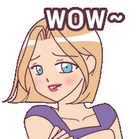 akikim_illust happy girl wow woman Sticker