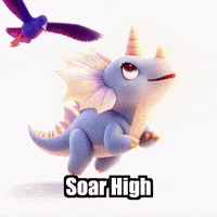 Soar High Birds GIF by Divineasaur