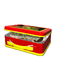 Lunch Box 3D Sticker