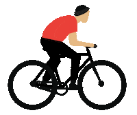 BoodaBike bike ride bicycle rider Sticker